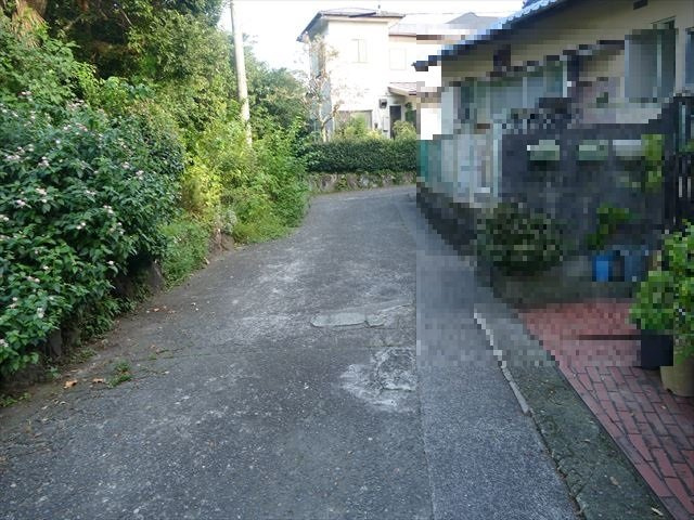 川奈　土地　550万円　400.00㎡の前面道路含む現地写真
