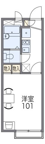 【間取り】 | レオパレスパレス猪名寺Ⅱ