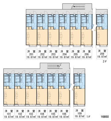 【区画図】 | レオパレスパレス猪名寺Ⅱ
