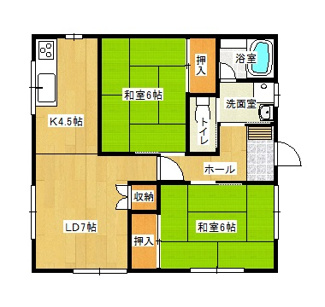 【間取り】 | ピースフル仲田