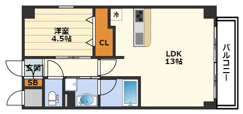サンセール豊崎の間取り