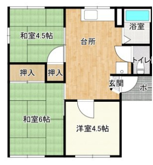 【間取り】 | サンシャインハイツ