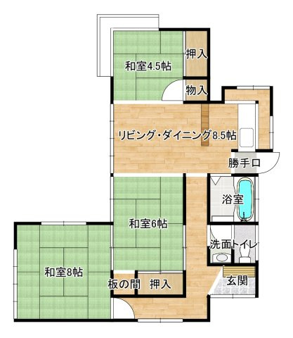【間取り】 | 新価格！柳井・片野