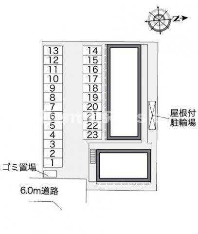 レオパレス森本北の駐車場