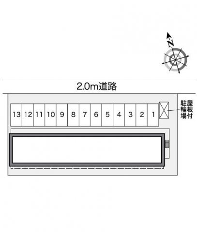レオパレス白旗のエントランス