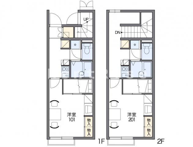 レオパレスポラリスの間取り|代表的な間取のため実際の間取とは異なる場合があります