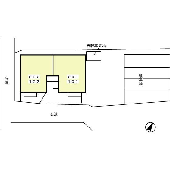 フォンテーヌⅡ　　刈谷市近郊の賃貸ならクラスホーム刈谷店の区画図