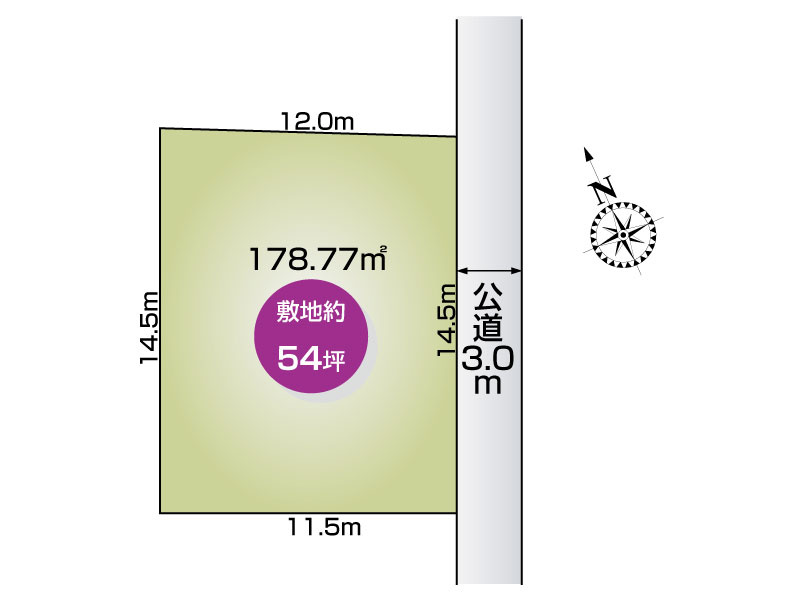 足利市助戸1丁目　区画図