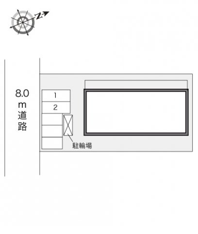 レオパレス五条の駐車場