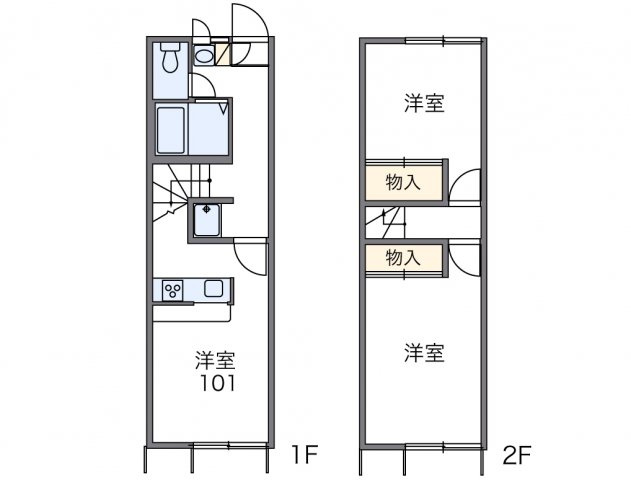レオパレスＭｉｙａの間取り|代表的な間取のため実際の間取とは異なる場合があります