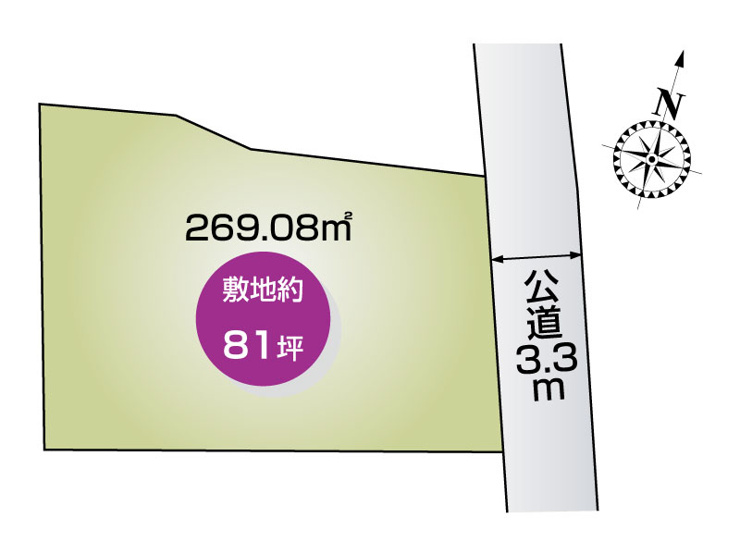 足利市多田木町　区画図