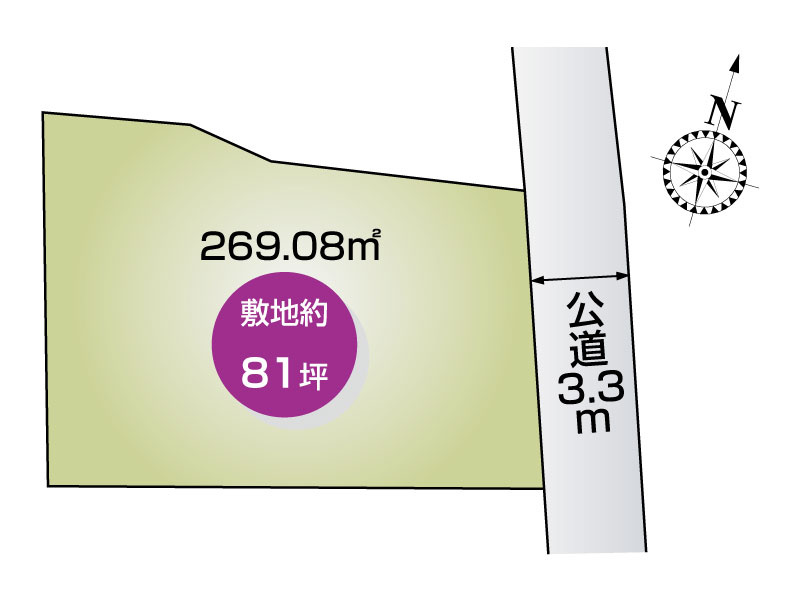 足利市多田木町　区画図