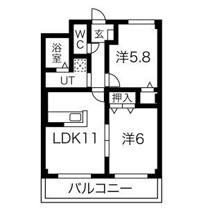 【間取り】 | 菊井中京ハイツ