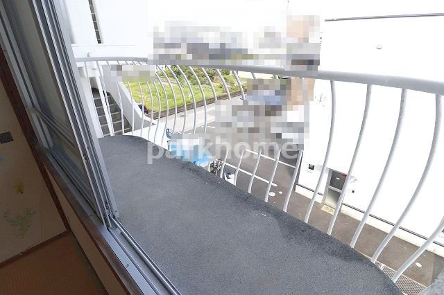 コーポ田中1号館のバルコニー|広々としたバルコニーです