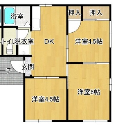 【間取り】 | 鹿田ハイツⅢ