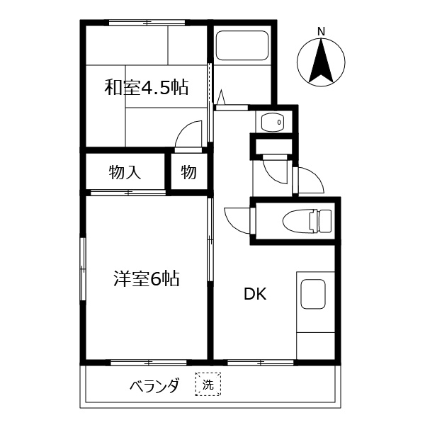 コーポ辻の間取り