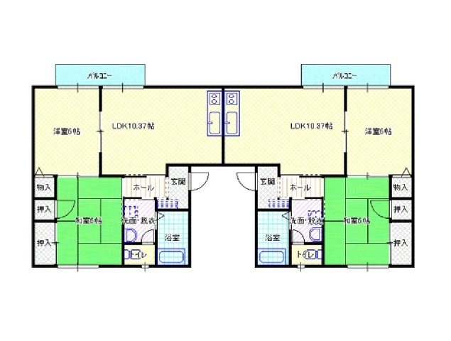 【間取り】 | ロイヤルフジＡ・Ｂ