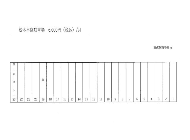 【区画図】 | 松本本店駐車場