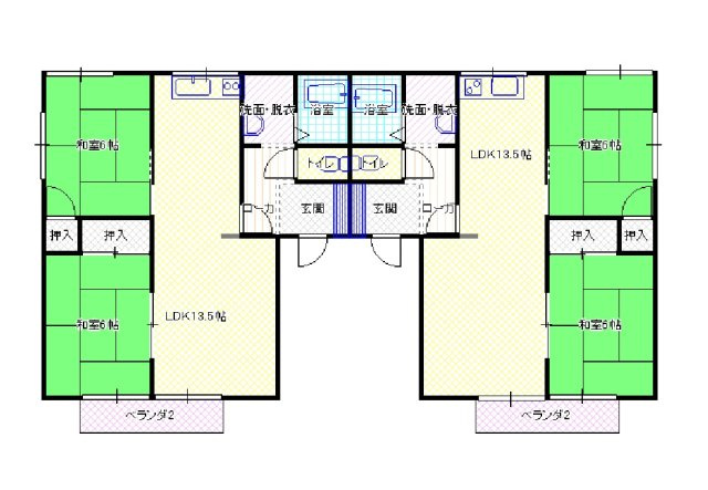 【間取り】 | フレグランスフジＢ