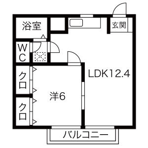 【間取り】 | トラッド西垣Ａ・Ｂ