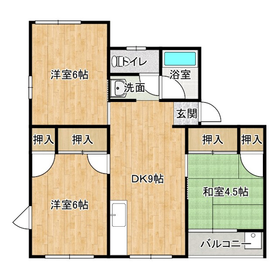 【間取り】 | 曽根ハイツ