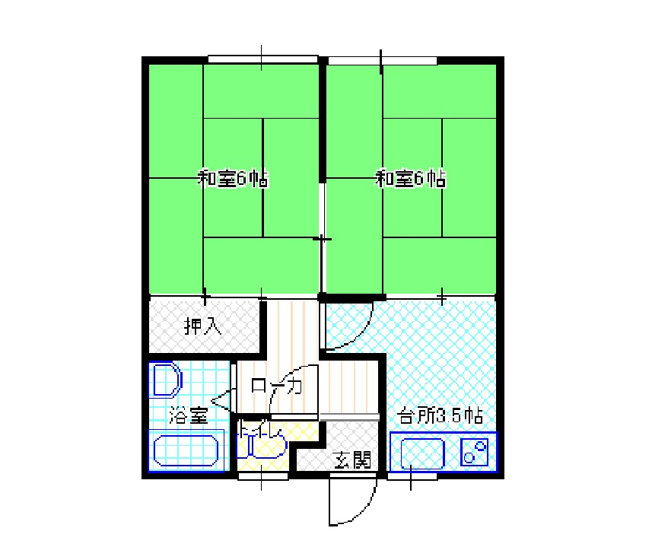【間取り】 | コーポ石川