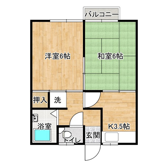 【間取り】 | コーポ石川