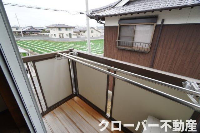 ミヤザキハイツのバルコニー