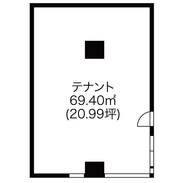 一宮駅西マンション【　名古屋の貸事務所・貸オフィス　】の間取り