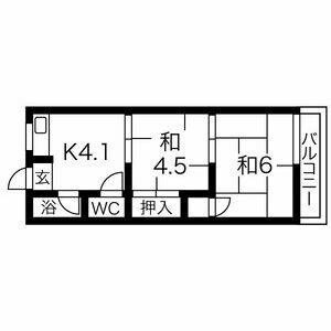 【間取り】 | コーポ美芳