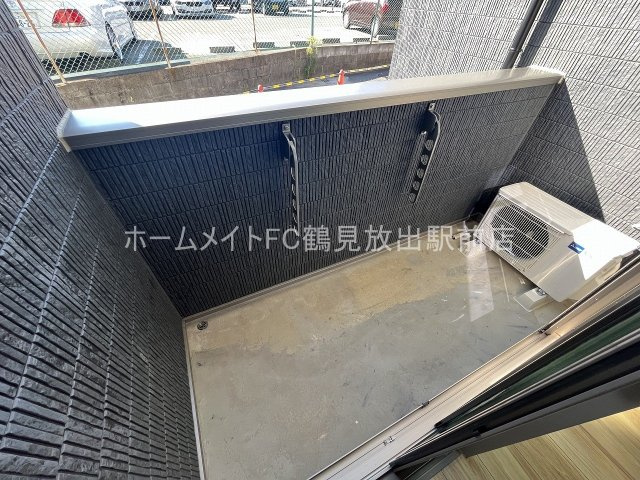 ALEGRIA鶴見区今津のバルコニー