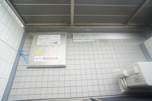 クレール本八幡のバルコニー