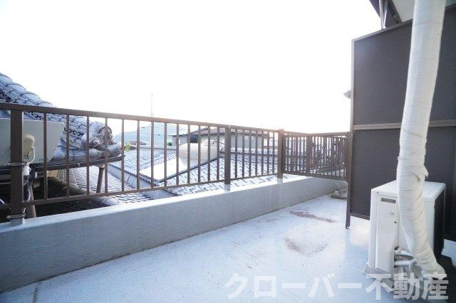 高倉ハイツＡのバルコニー