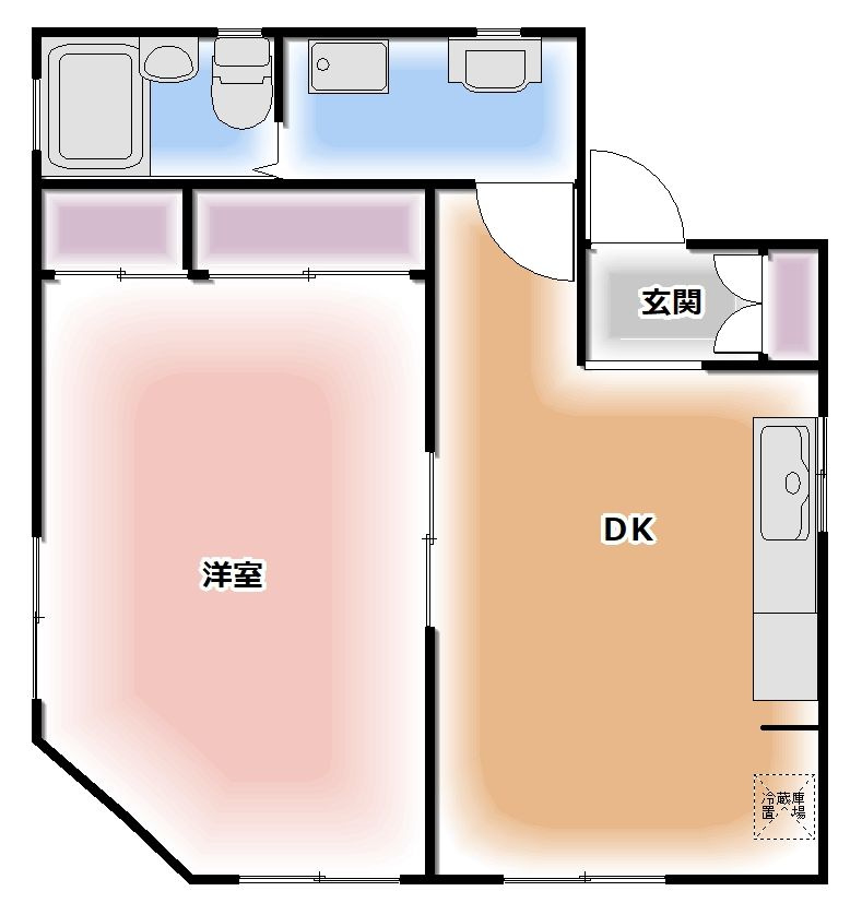 中村町２丁目ハイツの間取り
