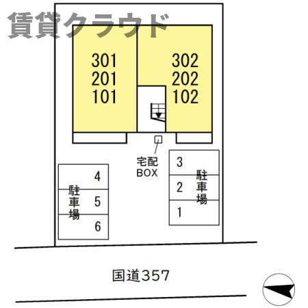パークサイドＳＯＧＡの区画図