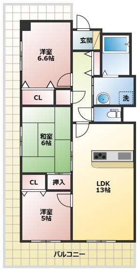 【間取り】 | カーム淀川