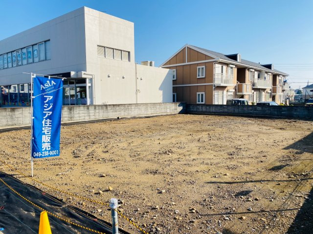 川越市上戸1期　売地の外観|造成完了後のお引渡し！お好きなハウスメーカーで建築いただけます♪現地（2023年11月）撮影　