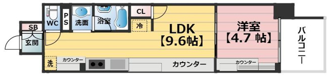 【間取り】 | アーバネックス心斎橋EAST