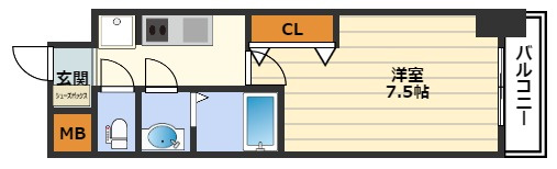 プライムアーバン南森町の間取り