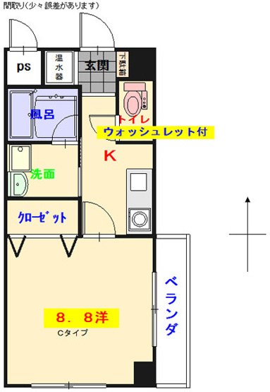 【間取り】 | ｅｓｔ　ｂｒｉｃｋ　ｋｏｋｕｓａｉ　ｄａｉ　ｍａｅ | 4号間取り