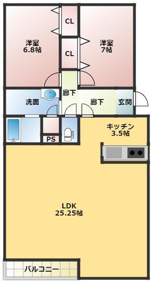 【間取り】 | サーム千歳ドミニオWing13
