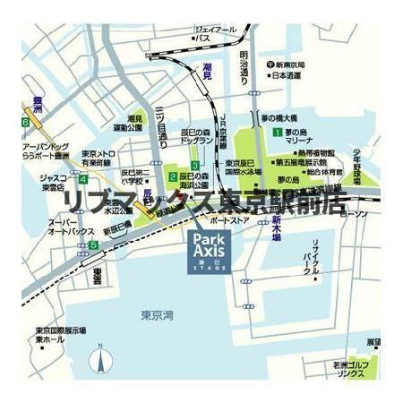【地図】パークアクシス辰巳ステージ