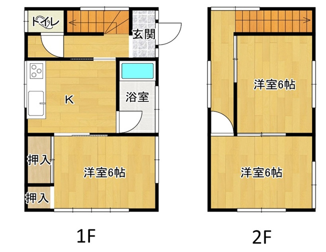 【間取り】 | 柳井市新庄ﾏｯｸｽﾊﾞﾘｭｰ近く