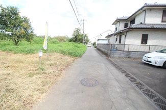 【前面道路含む現地写真】 | 川越市笠幡　建築条件なし売地　JR川越線『笠幡駅』徒歩13分　【霞ヶ関西小学区】