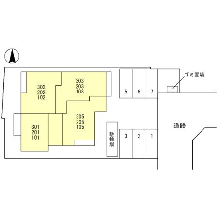 クレスト光洋の区画図