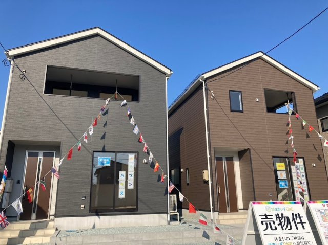 山形市城西建売住宅第6【1号棟】の外観|現地外観写真。ご予約受付中です！