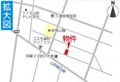 【地図】 | 山形市城西建売住宅第6【2号棟】 | ご案内図