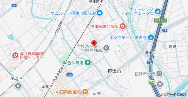 川西貸家の地図