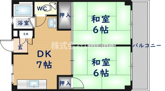 【間取り】 | 宮町コーポラス