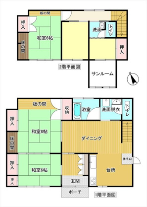 【間取り】 | 伊東市岡　戸建